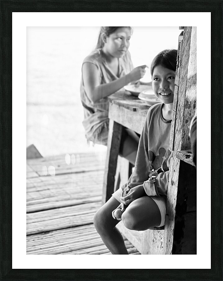 Young Peruvian Girl Picture Frame print