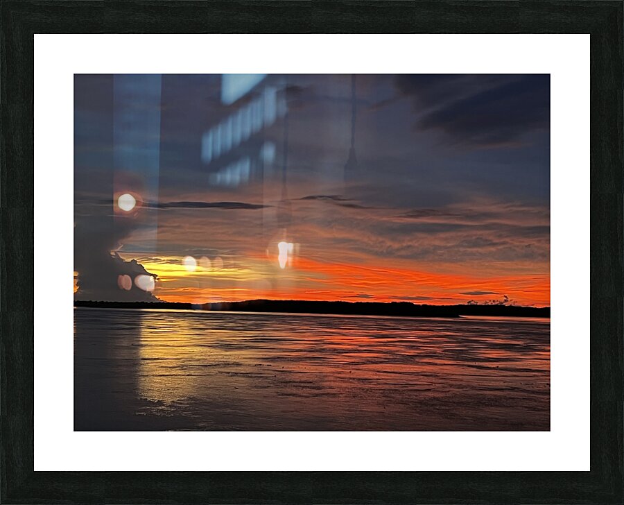 Amazon Sunset Picture Frame print