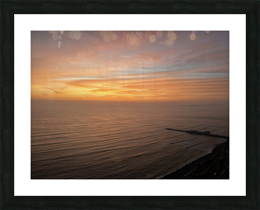 Sunset in Lima Picture Frame print