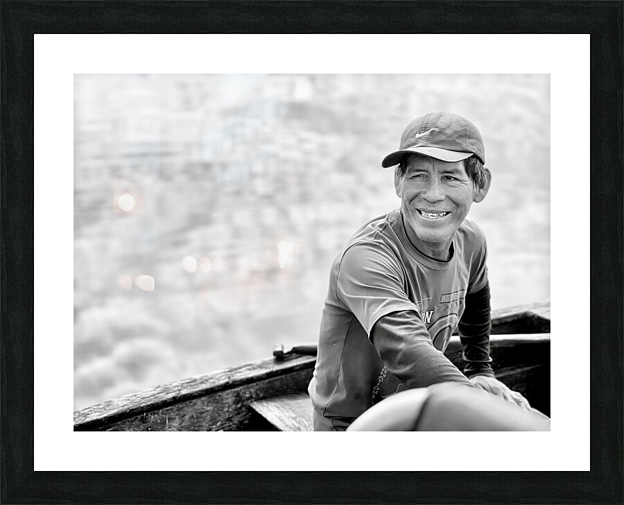 Peruvian Fisherman Picture Frame print