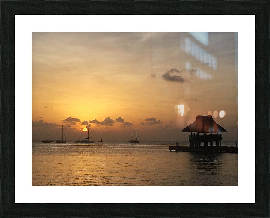 Isla Mujeres Sunset Picture Frame print