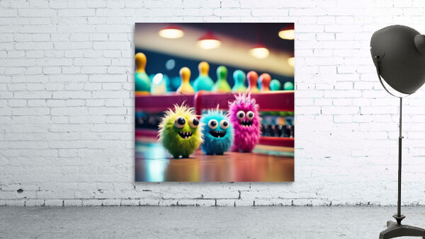 Monsterville Monsters: Bowling  5 Wall Preview