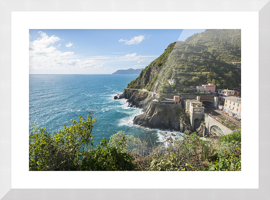 riomaggiore train tracks Picture Frame print