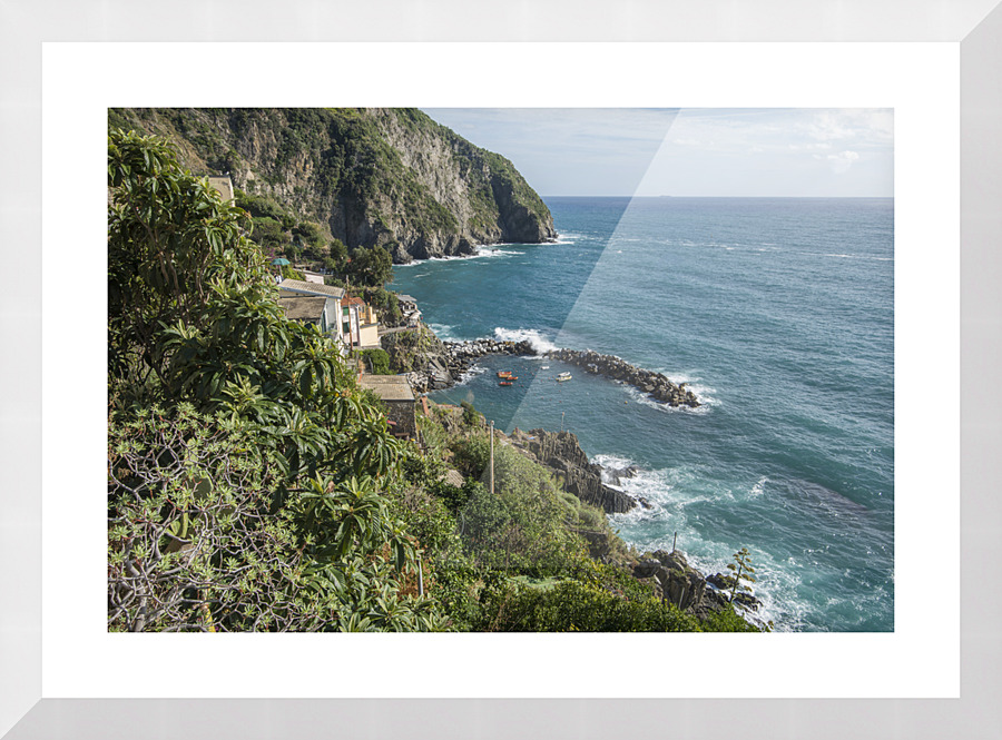 riomaggiore cliffs Picture Frame print