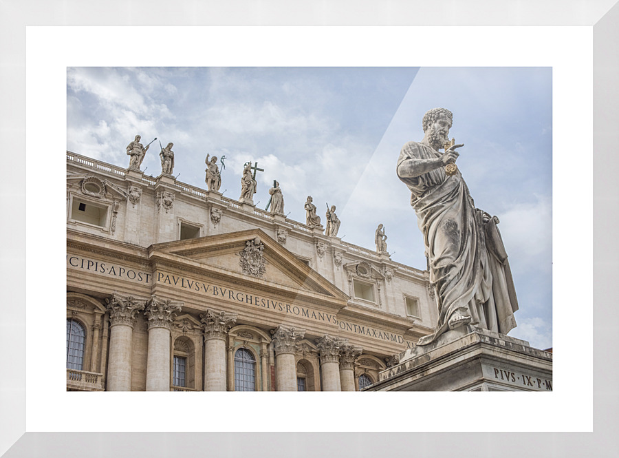 basilica statues Picture Frame print