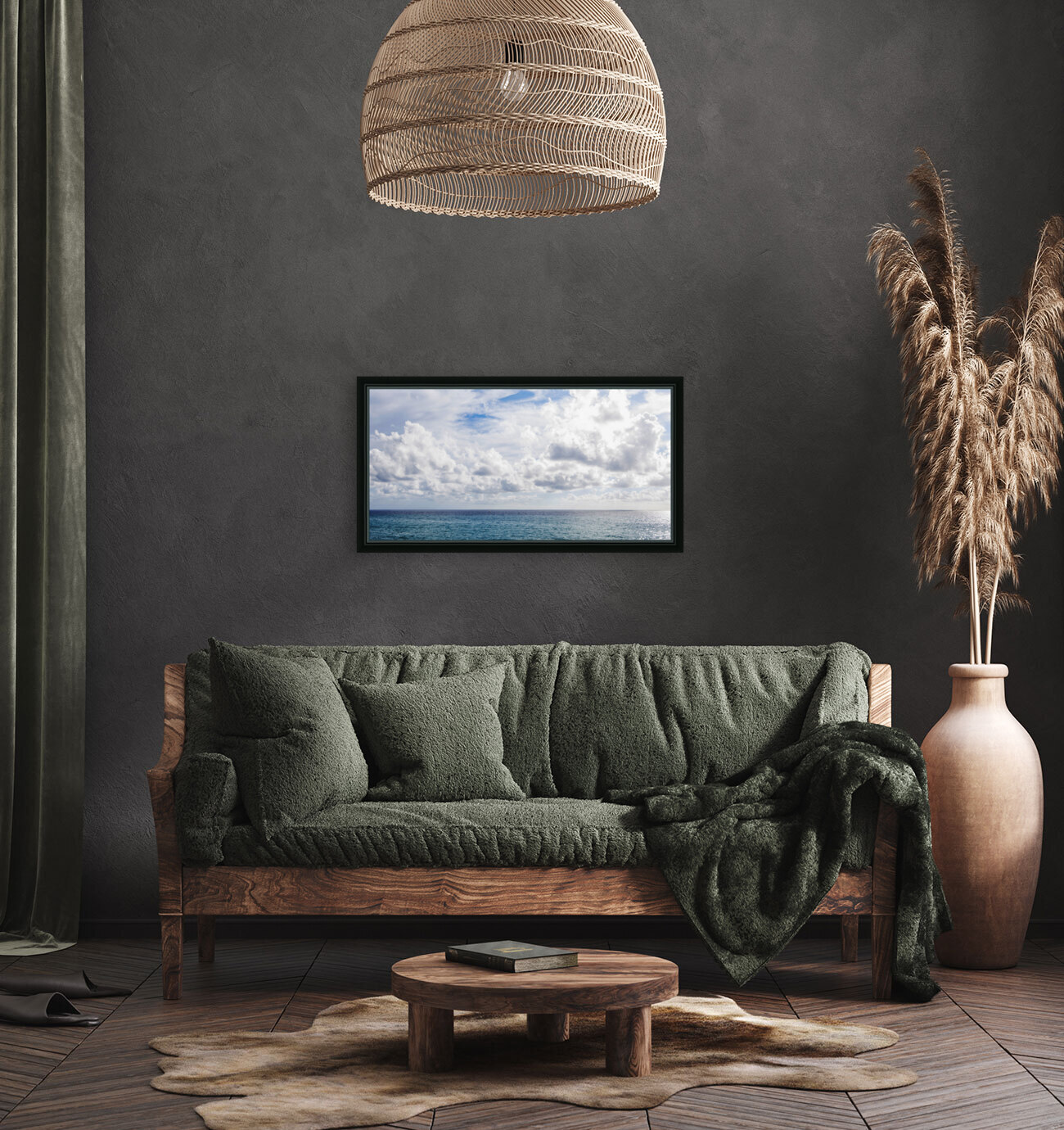 sailboat cloudscape Reproduction