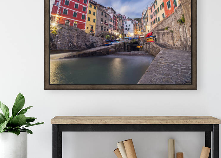 riomaggiore at night Reproduction