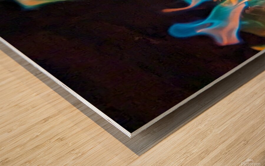 Flames 2 Wood print