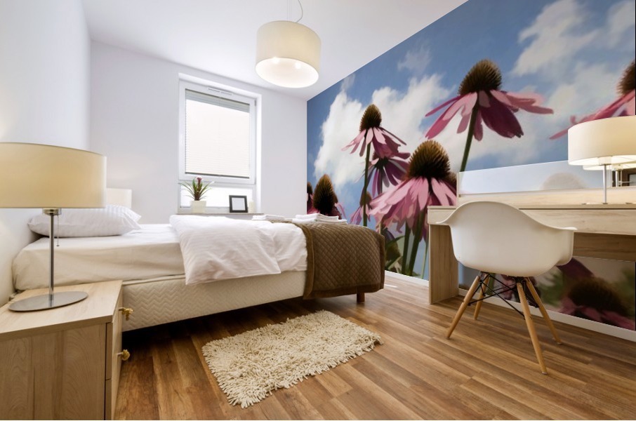 Coneflowers Mural print