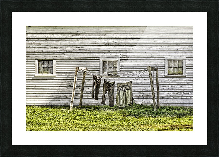 Clothesline    Picture Frame print