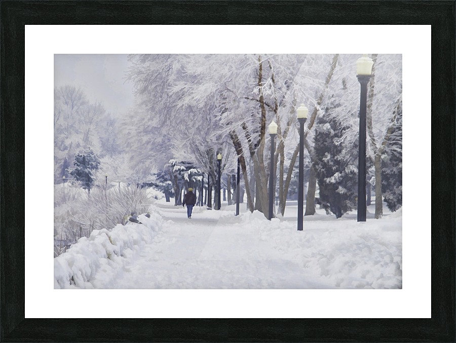 Winter Walk  Picture Frame print