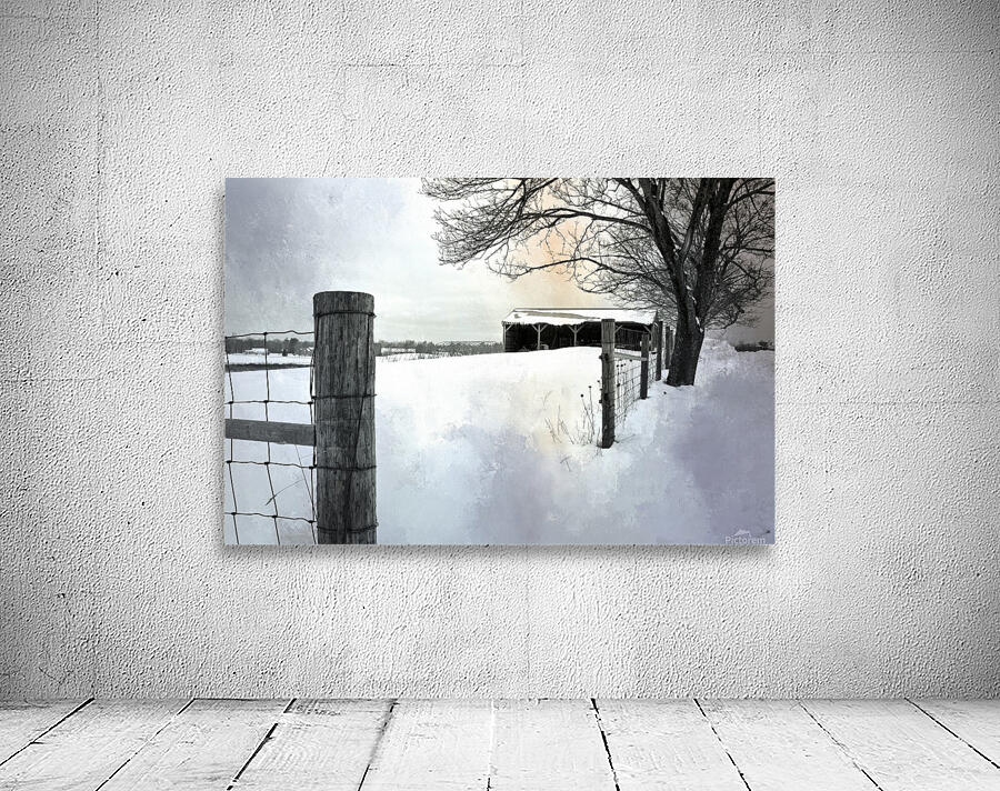 Winter Farm    Wall Preview