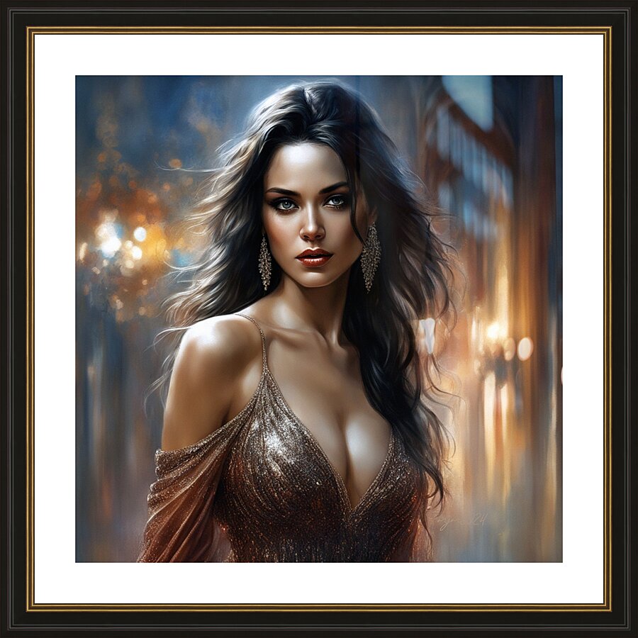 The Elegant Dancer Picture Frame print