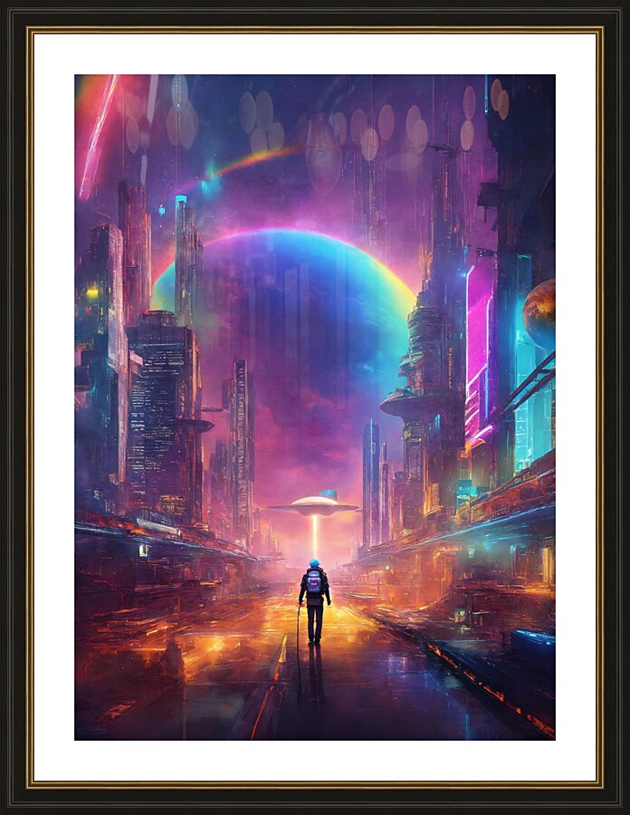 Distant Future Picture Frame print