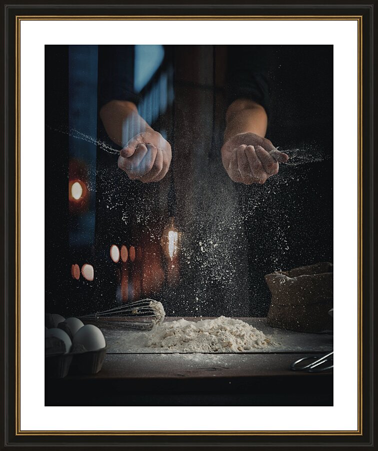 Bread Making In Action Impression et Cadre photo