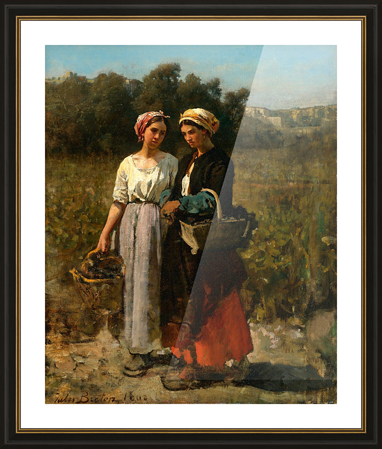Peasants Returning From The Fields_OSG Picture Frame print