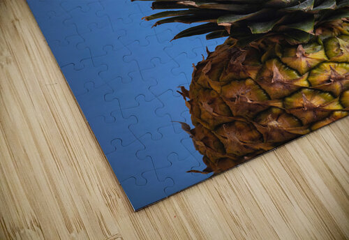 Pineapple In Blue Background One Simple Gallery puzzle