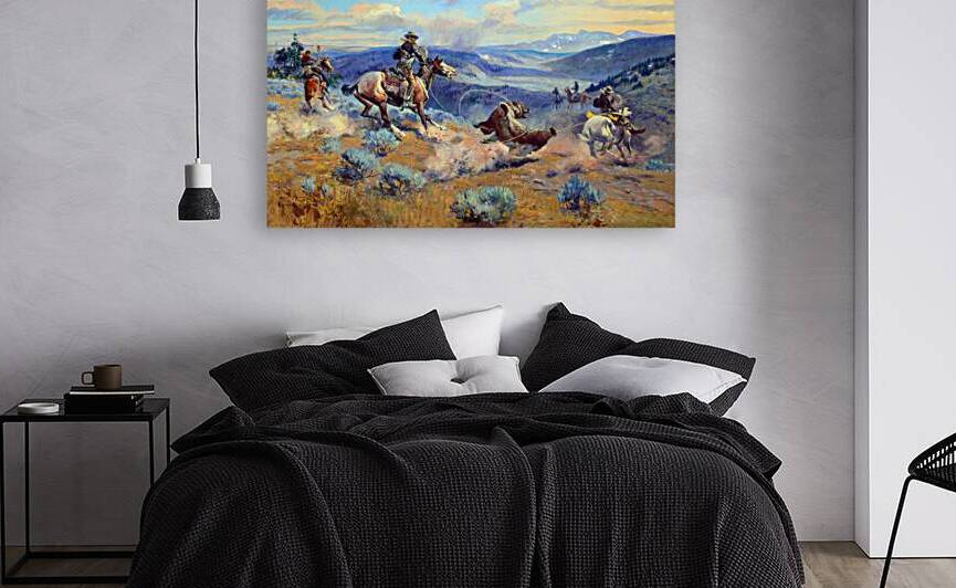 Cowboys Capturing A Bear by One Simple Gallery