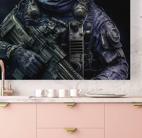 Elite Soldier In Full Combat Gear by One Simple Gallery