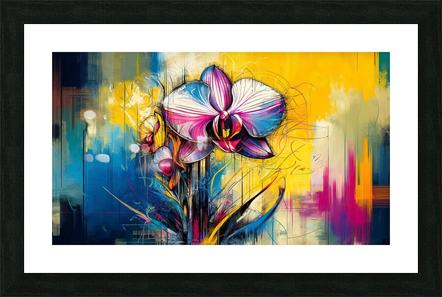 Wide Format Orchid Picture Frame print