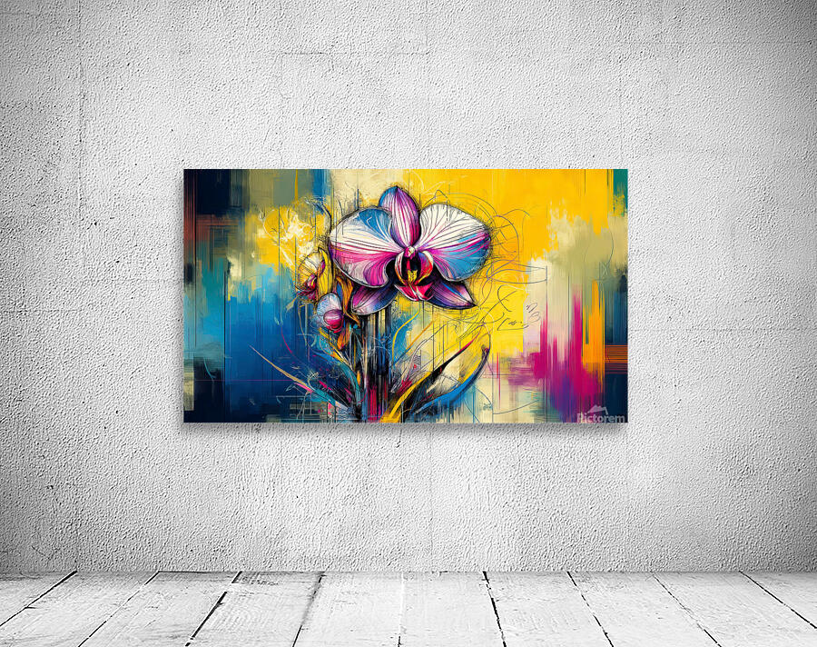 Wide Format Orchid Wall Preview