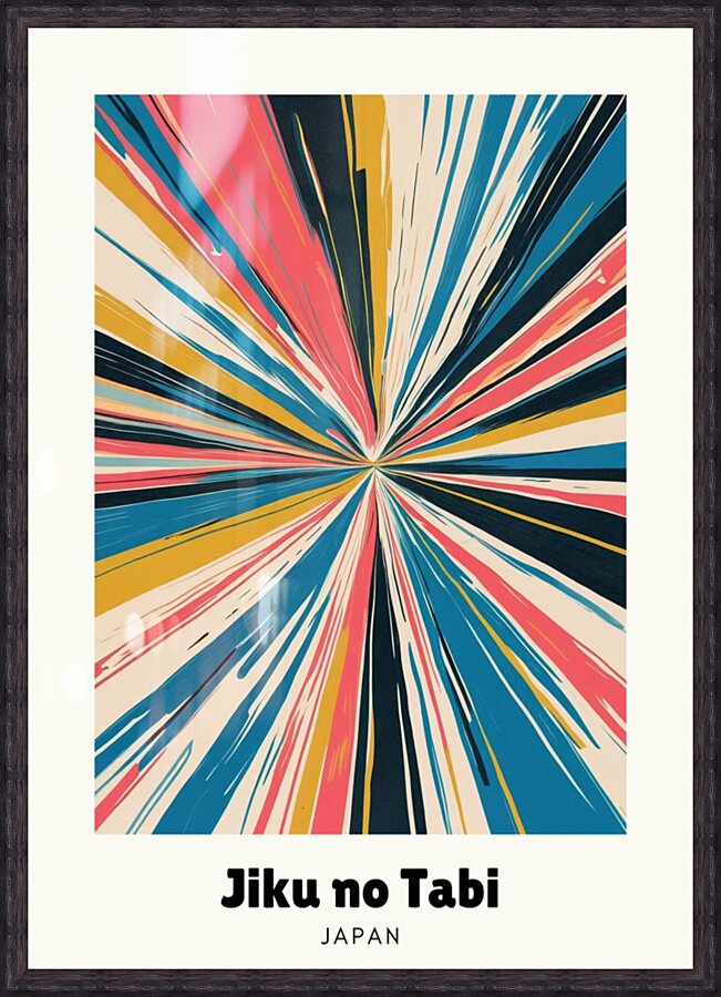 Time Travel - Jiku no Ryoko, Japanese abstract art print by KOSAKI DESIGN, F02 edition