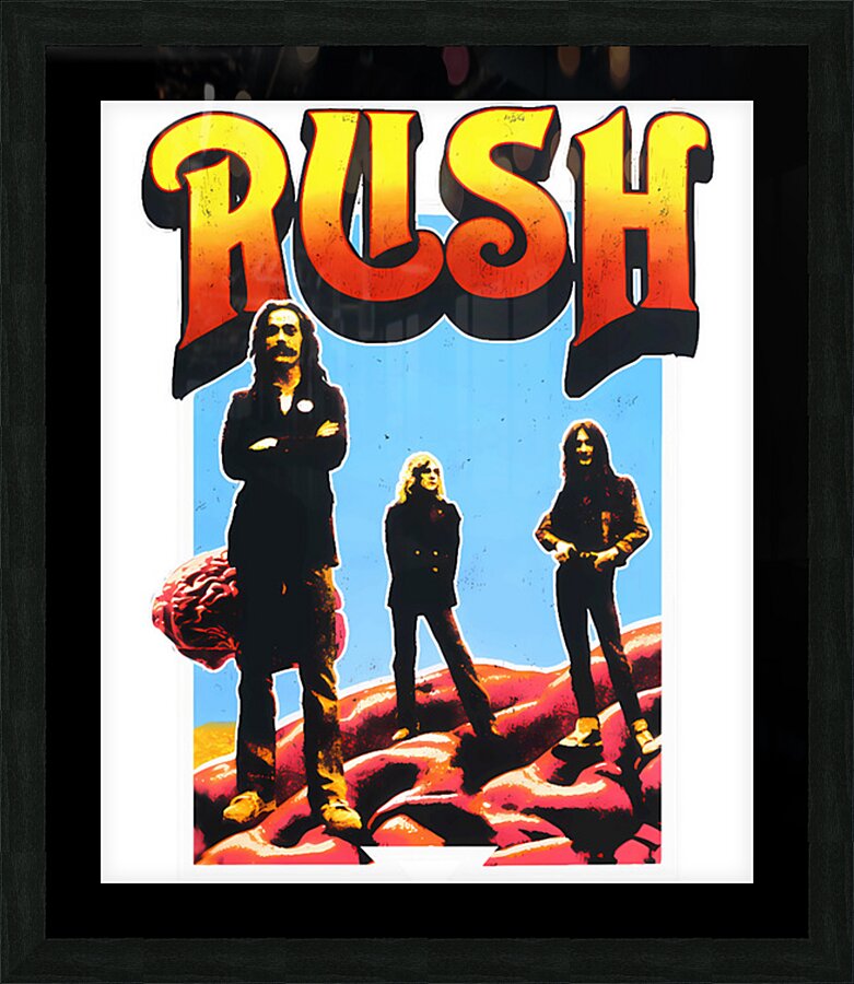 Rush Band 10 Picture Frame print