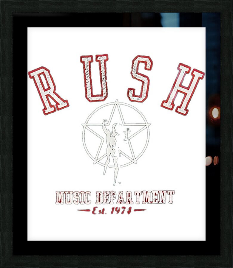 Rush Band 14 Picture Frame print