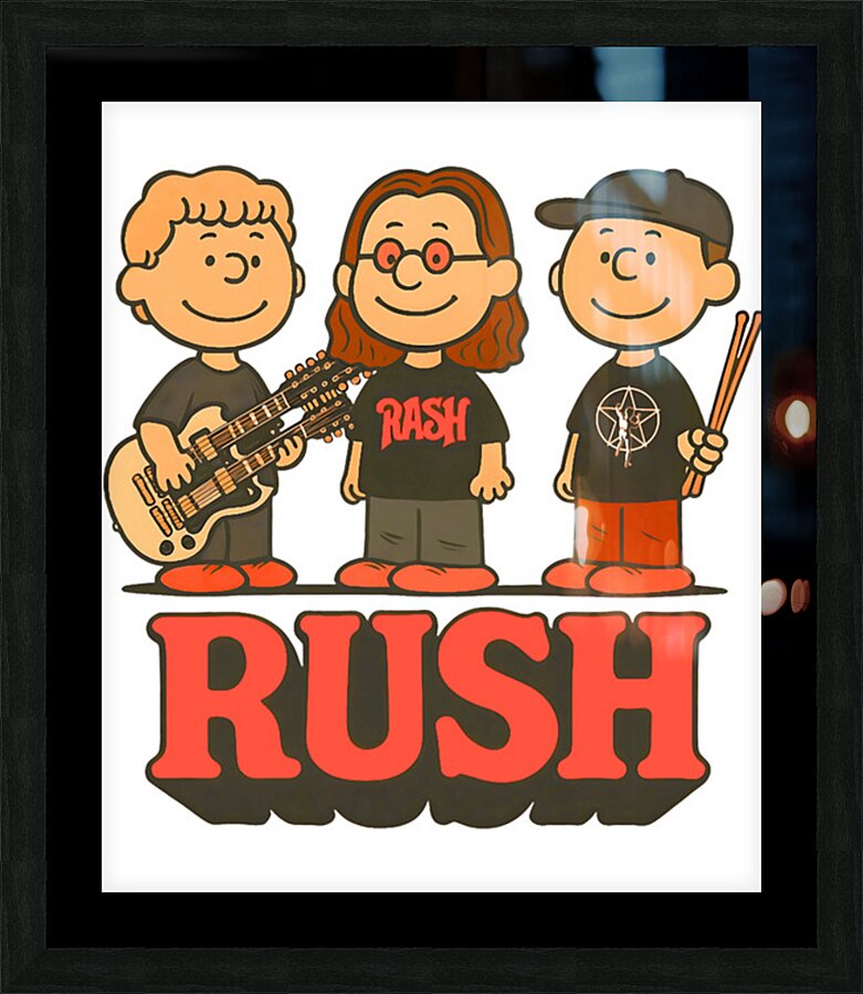 Rush Band 39 Picture Frame print