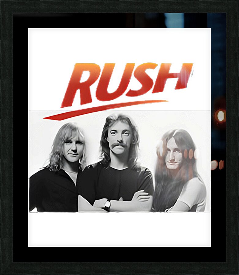 Rush Band 45 Picture Frame print