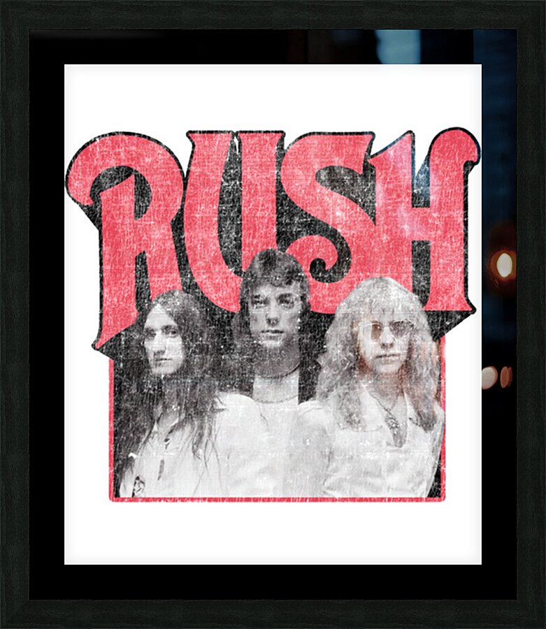 Rush Band 9 Picture Frame print