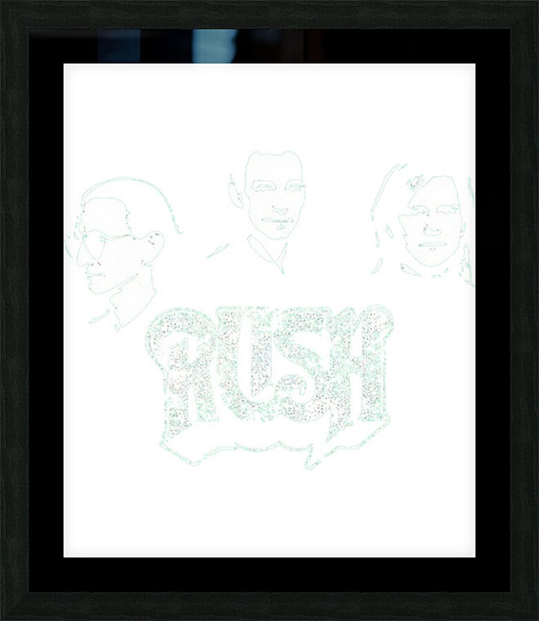 Rush Band 20 Picture Frame print