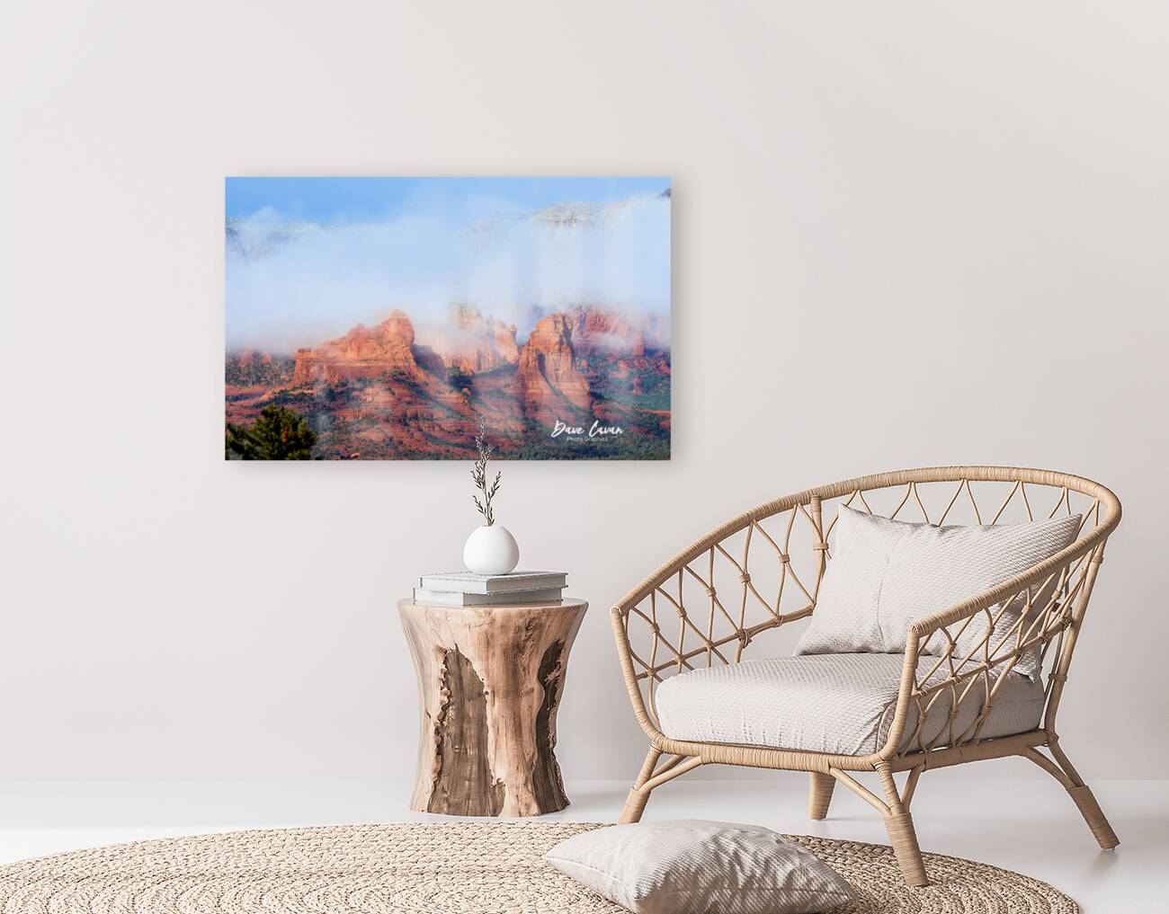 Clouds and Red Rock 1 Reproduction