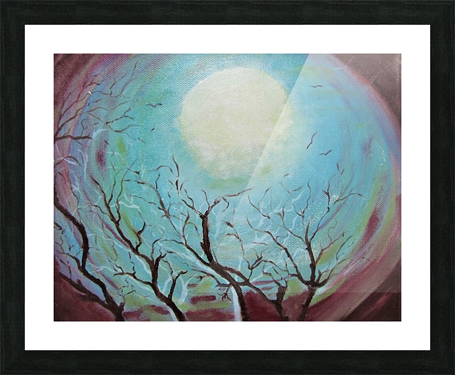 Full moon Picture Frame print