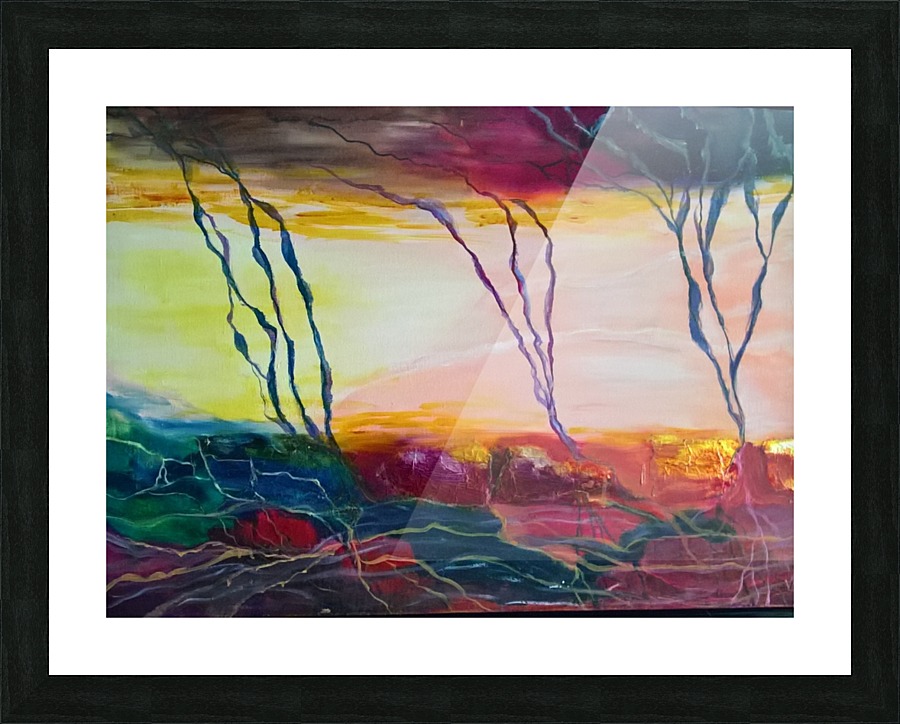 summer storm Picture Frame print