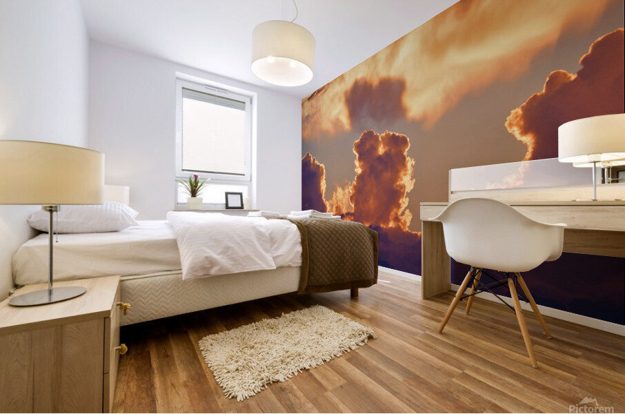 August Clouds Mural print