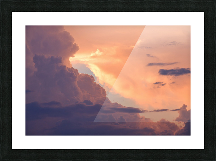 August Clouds Picture Frame print