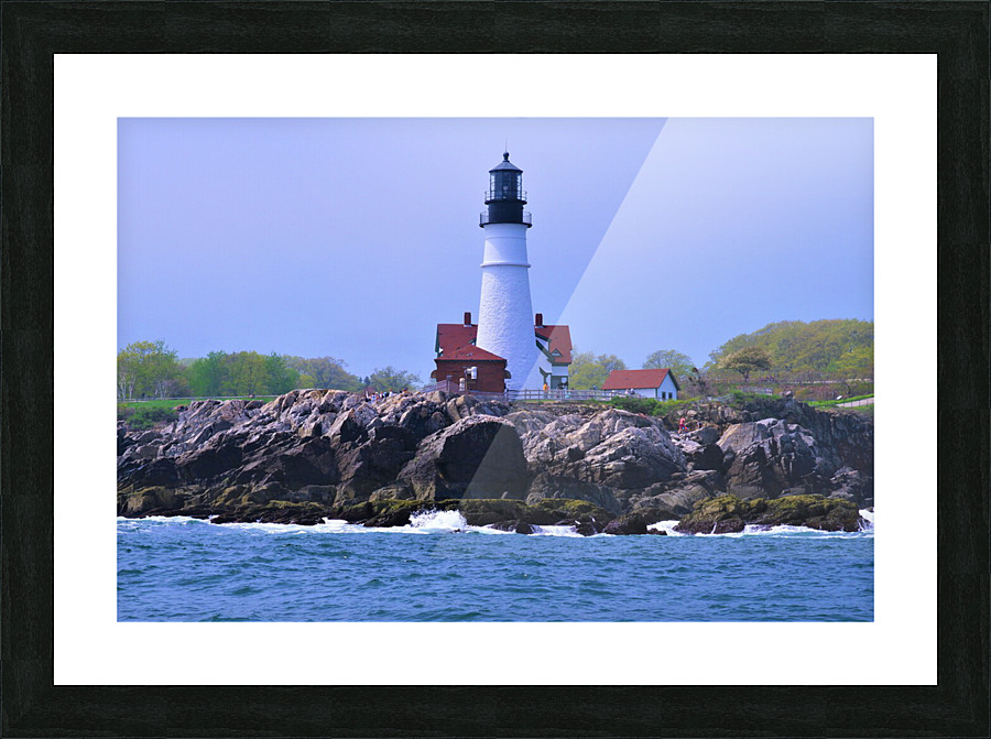 Portland Headlight Picture Frame print