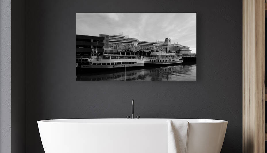 Casco Bay BW by Peter Lindsey