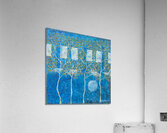 Four Trees And A Full Moon Acrylic Print