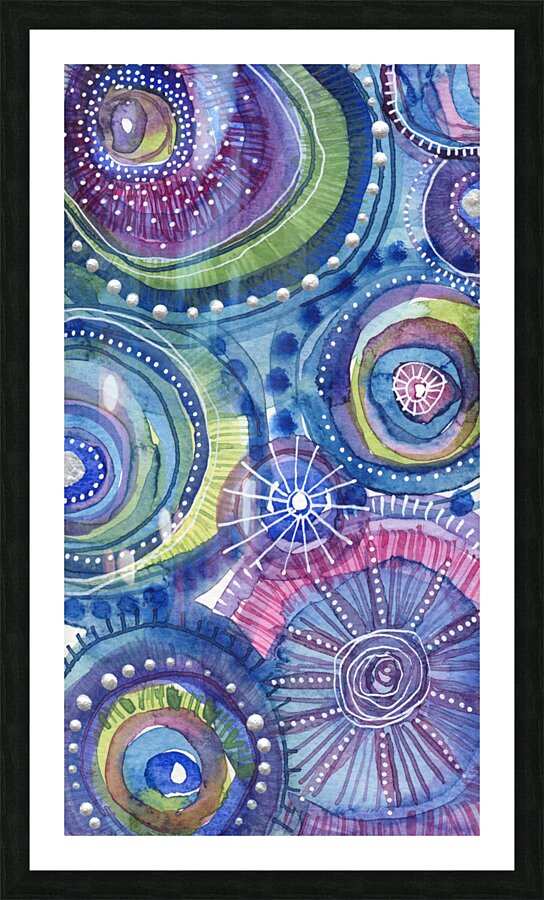 Indigo Tide Pool Picture Frame print