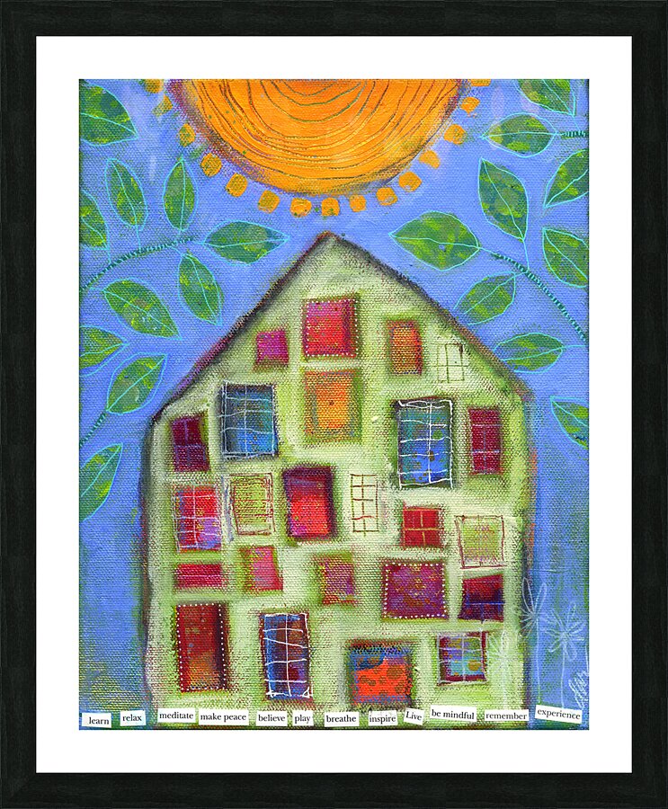 A Good Day House Picture Frame print