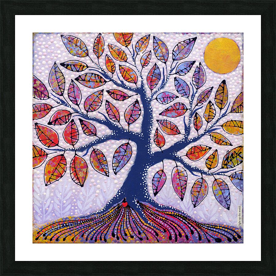 Light Up The World Picture Frame print