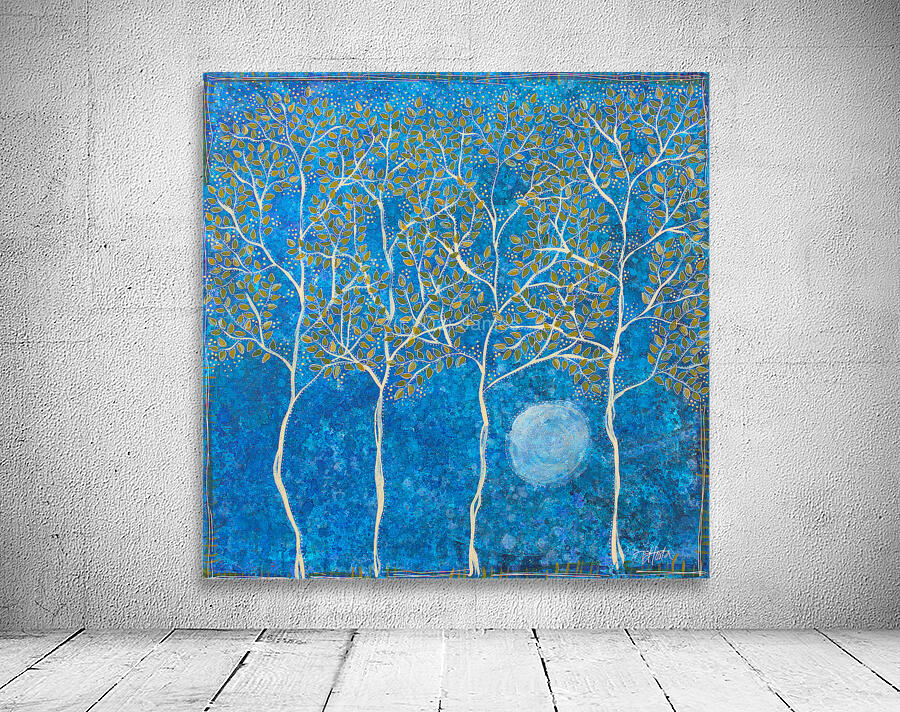 Four Trees And A Full Moon Wall Preview