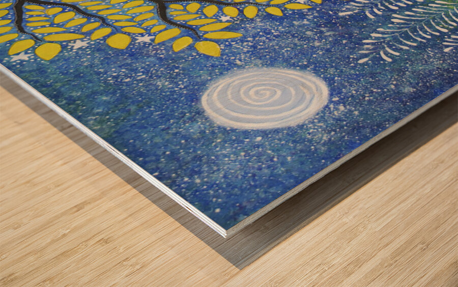 Let Evening Come Wood print