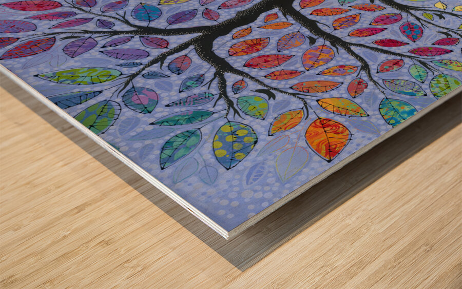 Through the Delicate Woods Wood print