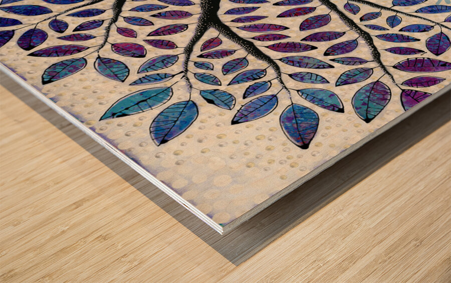 A Planet Full of Peace Wood print