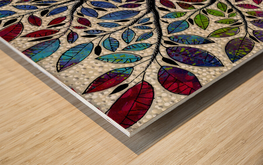 Into The Light Wood print