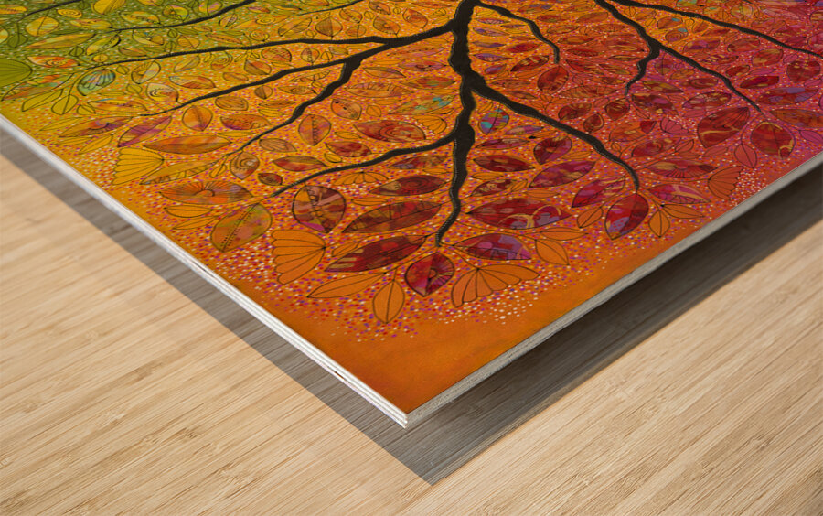 Explode With Joy Wood print