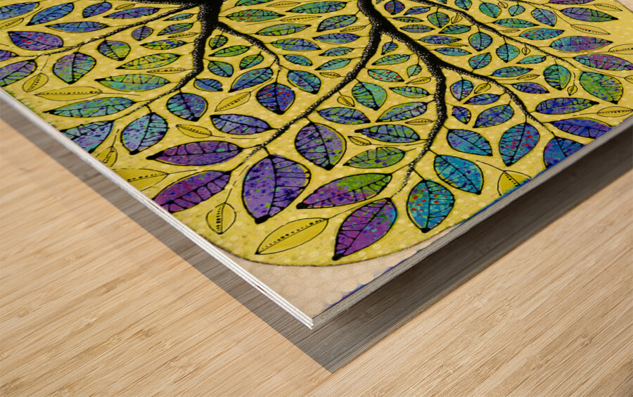 The Only Moment Is The Present Wood print